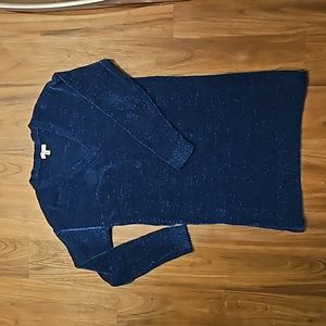 Dark Blue Chenille Sweater Dress. Net worn my me. Robin Hochfelder